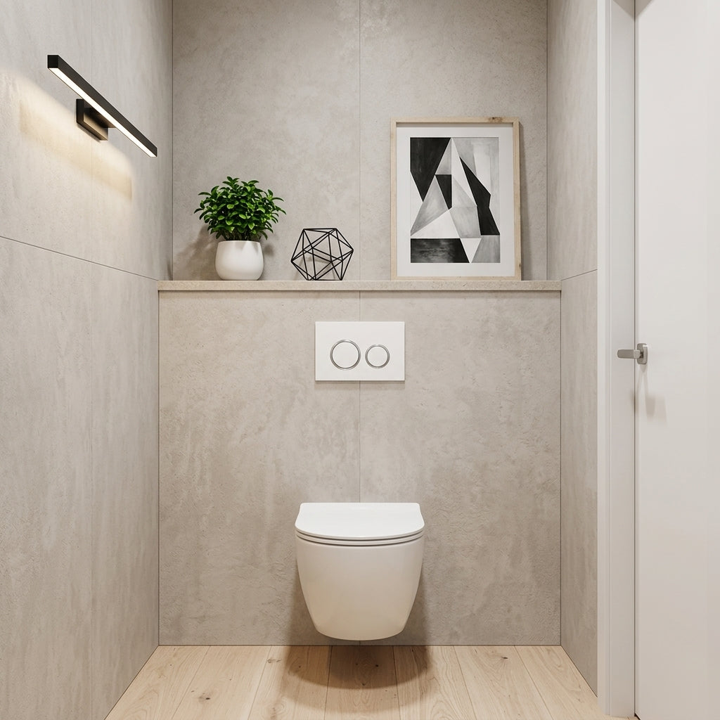 R&T Round Toilet Button for In-wall Concealed Cistern - Variant Colour