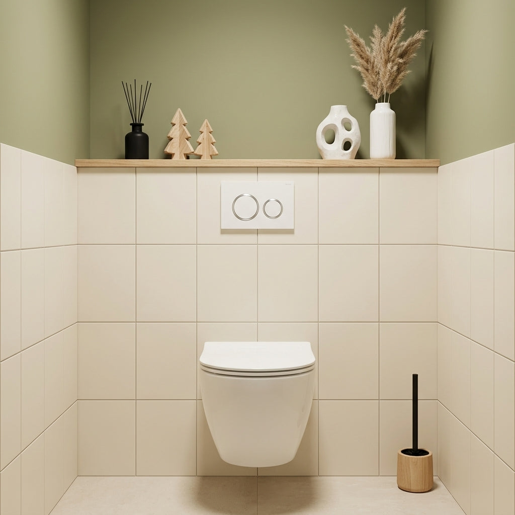 R&T Round Toilet Button for In-wall Concealed Cistern - Variant Colour