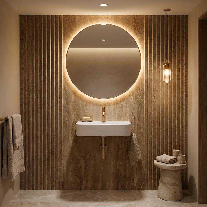 Mini Rectangle Wall Hung Ceramic Basin 380x245x80mm - Gloss White