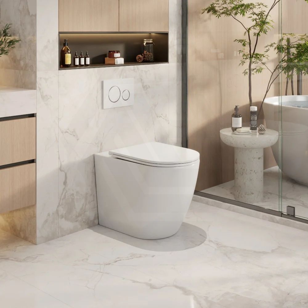 Norton99 Bathroom Toilet Wall Floor Faced Pan Only With Tornado Rimless Flushing Technology 570x360x400mm - Variant Colour