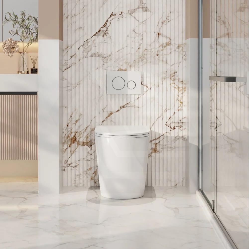 Norton99 Bathroom Toilet Wall Floor Faced Pan Only With Tornado Rimless Flushing Technology 570x360x400mm - Variant Colour