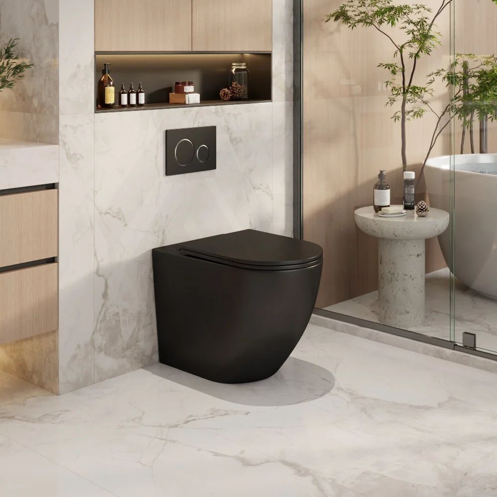 Norton99 Bathroom Toilet Wall Floor Faced Pan Only With Tornado Rimless Flushing Technology 570x360x400mm - Variant Colour
