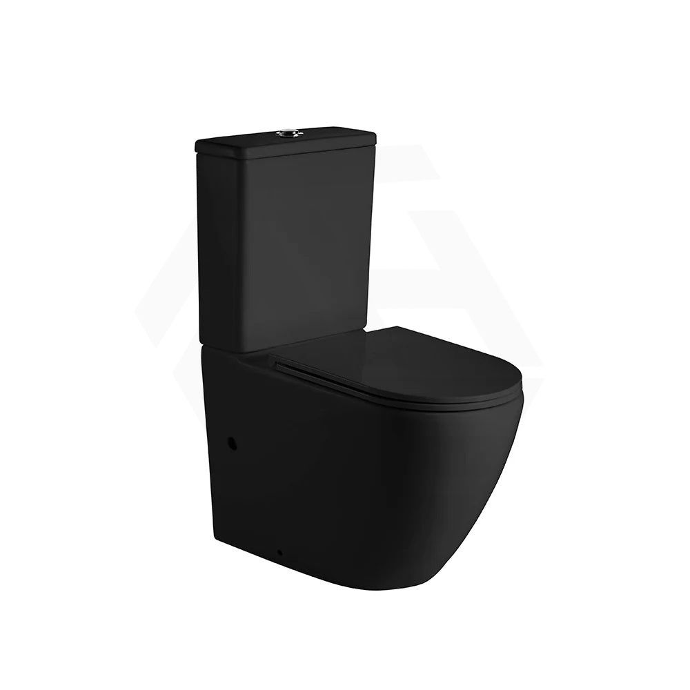 Norton Tornado Rimless Ceramic Back to Wall Toilet Suite 665x390x850mm - Variant Colour