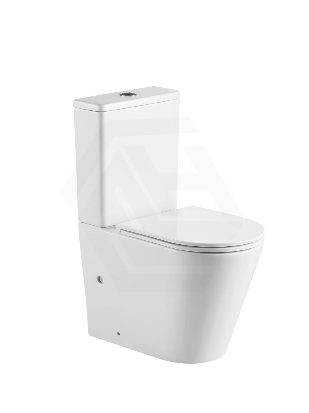 Pani Rimless Toilet Suite Comfort Height Back To Wall 665x360x865mm - Gloss White