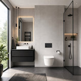 Geberit Sigma50 Toilet Button 115.671.QD.2 Fingerprint Resistant for Concealed Cistern 246x164x15mm - Brushed Black Chrome