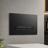 Geberit Sigma50 Toilet Button 115.671.QD.2 Fingerprint Resistant for Concealed Cistern 246x164x15mm - Brushed Black Chrome