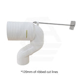 Toilet Suite S Trap Universal Extended Pan Connector 120mm Cut Lines