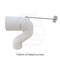 Toilet Suite S Trap Universal Extended Pan Connector 120mm Cut Lines