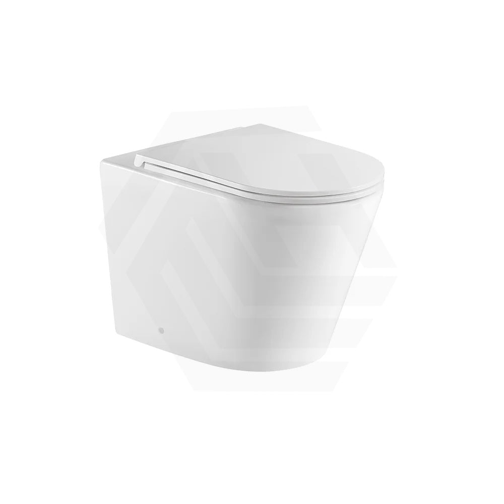 Zara99 Rimless Wall Faced Toilet Pan Only 580x360x430mm - Gloss White