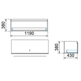 1-Drawer Wall Hung Bathroom Floating Vanity Single Bowl Multi-Colour Cabinet Only 1200Mm 