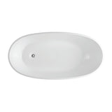 1690x775x595mm Veda Freestanding Acrylic Bathtub NO Overflow Variant Colour Available