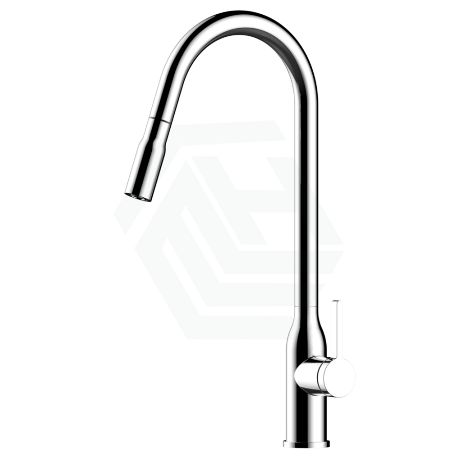 Xtravert Xpressfit Polished Chrome Stainless Steel Tall Gooseneck Mini Pull Out Mixer Sink Mixers