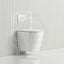Zara Rimless Wall Hung Toilet Pan With Inwall Cistern Flush Button Suites