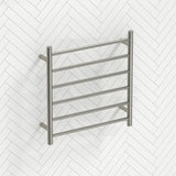 620x600x120mm Round Electric Heated Towel Rack 6 Bars Variant Colour Available