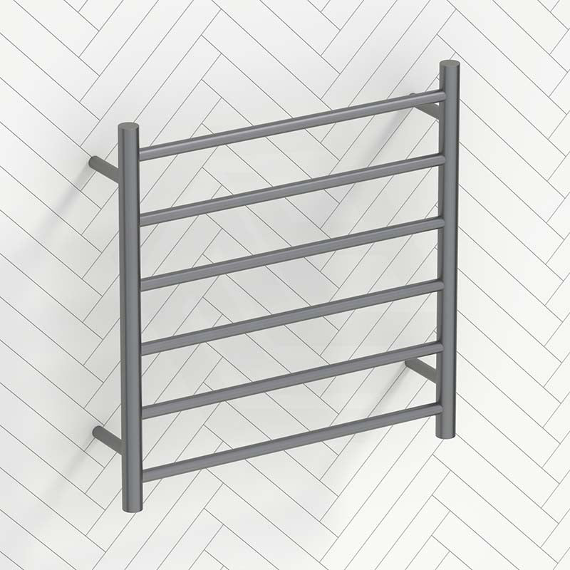 620x600x120mm Round Electric Heated Towel Rail 6 Bars Variant Colour Available