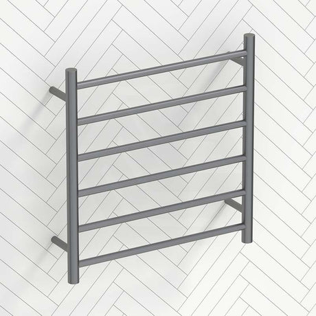 620x600x120mm Round Electric Heated Towel Rail 6 Bars Variant Colour Available
