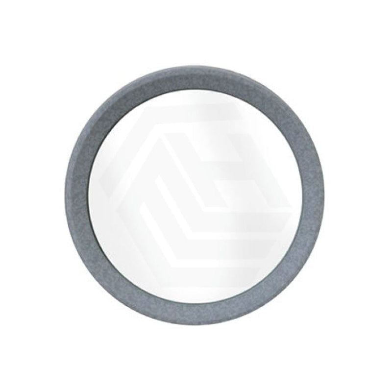 500Mm Bathroom Mirror Concrete Framed French Grey Round Wall Mounted Mirrors