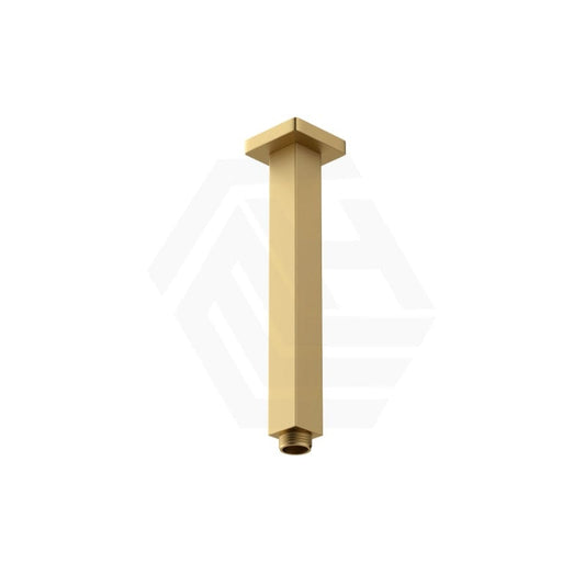 G#1(Gold) 200/400Mm Norico Square Ceiling Shower Arm Brushed Gold Arms